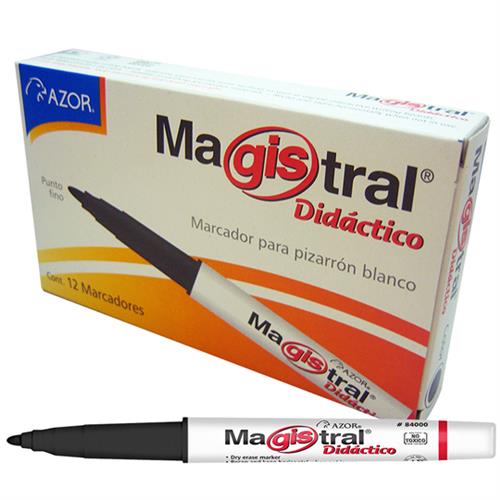 MARCADOR PARA PIZARRON AZOR MAGISTRAL DIDACTICO PAQUETE 4 PIEZAS