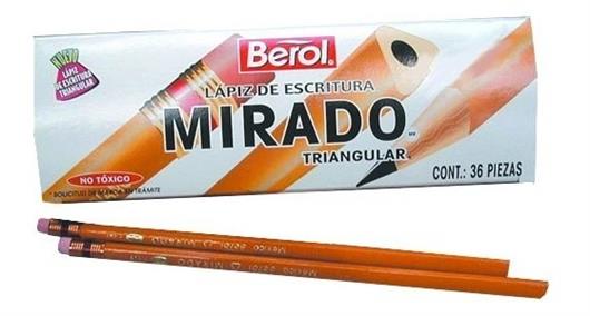 LAPIZ DE MADERA BEROL NÚMERO NO. 2.5 MIRADO FORMA TRIANGULAR 1 PIEZA-BEROL