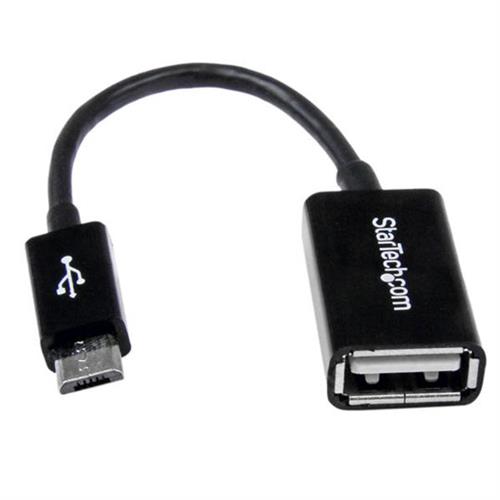 CABLE ADAPTADOR MICRO USB STARTECH UUSBOTG NEGRO 12 CM-STRATECH
