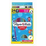 BER-COL-2049470-COLORES PAPER MATE SURTIDOS DE MADERA TRIANGULARES 2049470 24 PIEZAS