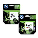 HP-BUN-662XNG-PACK DE 2 CARTUCHOS DE TINTAS HP 662 XL COLOR NEGRO MAS PAQUETE DE 500 HOJAS BLANCAS