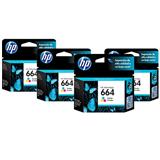 HP-BUN-664NG4-PACK DE 4 CARTUCHOS DE TINTAS HP HP 664 ESTANDAR NEGRO ORIGINAL