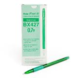 PTL-BOL-BX427D-BOLIGRAFO VERDE MEDIANO 0.7 MM REDONDO PENTEL BX427D CON CLIP 1 PIEZA