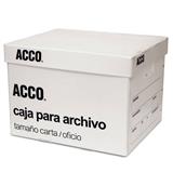 ACO-CJA-P3477-CAJA PARA ARCHIVO TAMAÑO CARTA/OFICIO ACCO DE PLASTICO DE 31 X 38 X 25 CM 1 PIEZA