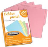 ACO-FOL-P3286-FOLDER WILSON JONES P3286 TAMAÑO CARTA 1 PAQUETE CON 100 PIEZAS