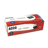 ACO-SUJ-P2463-SUJETADOCUMENTOS MEDIANO ACCO CAPACIDAD DE HASTA 125 HOJAS 1 CAJA CON 12 PIEZAS