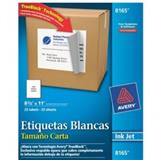 AVE-ETI-8165-ETIQUETAS TAMAÑO CARTA BLANCAS AVERY 8165 DE 21.6X27.9 CM 1 PAQUETE