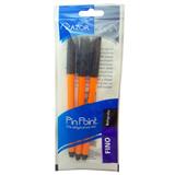 AZO-BOL-6806NE-BOLIGRAFO AZOR PIN PONIT NEGRO PUNTO FINO 0.7 MM BARRIL REDONDO BLISTER CON 3 PZ