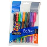 AZO-BOL-6810S-BOLIGRAFO AZOR PIN POINT SURTIDO PUNTO FINO 0.7MM BARRIL REDONDO BLISTER 10 PZ