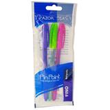 AZO-BOL-6813VMR-BOLIGRAFO AZOR PIN POINT SURTIDO PUNTO FINO 0.7MM BARRIL REDONDO BLISTER 3PZ