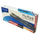 AZO-BOL-6820NEG-BOLIGRAFO AZOR PIN POINT NEGRO PUNTO FINO 0.7MM BARRIL REDONDO BLISTER 12PZAS