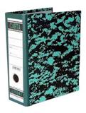 AZO-CAR-0004O-REGISTRADOR DE CARTON MARMOLEADO CLASICO ARILLO EN O DE 3´´ VERDE LEFORT 0004O 1 PZA