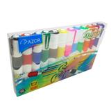 AZO-MAR-20012-MARCADORES BASE AGUA AZOR AQUARELO GRIP 1 PAQUETE CON 12 PIEZAS