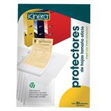 AZO-PRH-363-PROTECTOR DE HOJAS KINERA TAMAÑO OFICIO TRASLUCIDO 1 PAQUETE CON 50 PZAS