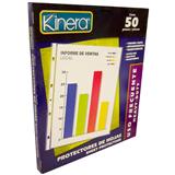 AZO-PRH-369-PROTECTOR DE HOJAS KINERA TAMAÑO CARTA TRASLUCIDO 1 PAQUETE CON 50 PZAS