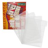 AZO-PRH-3805-PROTECTOR TARJETAS DE PRESENTACION KINERA CARTA TRASLUC DE POLIPROPILENO P/20 TARJTAS