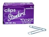 BAC-CLI-ESTAN1-CLIP ESTANDAR NUMERO 1 BACO CAJA CON 100 CLIPS