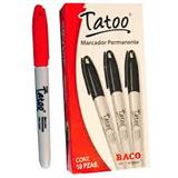 BAC-MAR-TATOOCR-MARCADOR PERMANENTE BACO TATROJPL 1 PIEZA