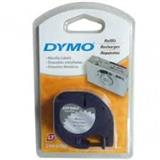 BER-CNT-11338-CINTA PARA ROTULADOR DYMO LETRATAG COLOR PLATA SOBRE COLOR PLATA TAMAÑO 12MM X 4M