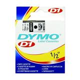 BER-CNT-45013-CINTA PARA ROTULADOR DYMO LETRATAG COLOR NEGRO SOBRE COLOR BLANCO TAMAÑO 12MM X 7M