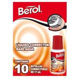 BER-CRR-154702-CORRECTOR TIPO LIQUIDO BEROL BEROL BASE AGUA CONTENIDO 17 ML 1 PIEZA
