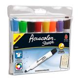 BER-MAR-20083-MARCADORES BASE AGUA SHARPIE ACUACOLOR 20083 1 PAQUETE CON 8 PIEZAS