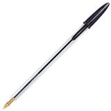 BIC-BOL-M250CN-BOLIGRAFO BIC CRISTAL NEGRO PUNTO MEDIANO 1.0MM BARRIL HEXAGONAL 1 PZA