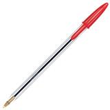 BIC-BOL-M250CR-BOLIGRAFO BIC CRISTAL ROJO PUNTO MEDIANO 1.0MM BARRIL HEXAGONAL 12 PZA