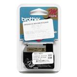 BRO-CIN-M831-CINTA PARA ROTULADOR NEGRO SOBRE COLOR DORADO BROTHER TAMAÑO 12MM