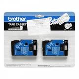 BRO-CIN-TC10-CINTA BROTHER TC10 COLOR NEGRO-TRANSPARENTE