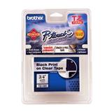 BRO-CIN-TZ141-CINTA PARA ROTULADOR NEGRA SOBRE COLOR TRANSPARENTE BROTHER TAMAÑO-