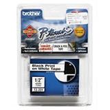 BRO-CIN-TZ231-CINTA PARA ROTULADOR NEGRO SOBRE COLOR BLANCO BROTHER TZ231 TAMAÑO 12MM