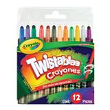 CRA-CRA-520712-MINI CRAYONES TWISTABLES CRAYOLA COLOR SURTIDO CAJA CON 12 PIEZAS