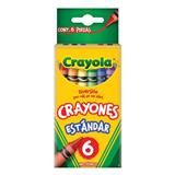 CRA-CRA-523006-CRAYONES CRAYOLA COLOR SURTIDO CAJA CON 6 PIEZAS