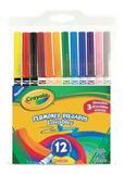 CRA-PLU-580912-PLUMON SURTIDO CRAYOLA PLUMON DELGADO LAVABLE TIPO DE PUNTA FINA 12 PIEZAS