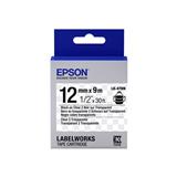 EPS-CIN-4WBN-CINTA PARA ROTULADOR EPSON LK-4WBN COLOR BLANCO SOBRE COLOR NEGRO TAMAÑO 12 MM X 9MM