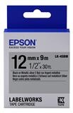 EPS-CIN-LK4SBM-CINTA EPSON LK-4SBM COLOR NEGRO CON PLATA METALICO