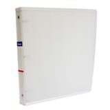 ESS-CAR-F905B-CARPETA DE POLIPROPILENO CARTA ARILLO EN O DE 1´´ COLOR BLANCA OXFORD