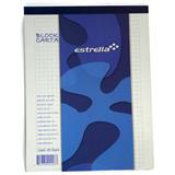 EST-BLK-CUADRO8-BLOCK DE CUADRO GRANDE ESTRELLA TAMAÑO CARTA DE 80 HOJAS