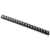 FEL-GUS-ARI38-GUSANO DE PLASTICO FELLOWS DE 3/8´´ PASO HASTA 55 HOJAS COLOR NEGRO 1 PAQ C/25 PZAS