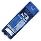 GBC-GUS-M080319-GUSANO PLASTICO GBC DE 1/2´´ PASO 38 AROS HASTA 66 A 80 HOJAS NEGRO 1 PAQ C/25 PZAS