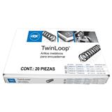GBC-GUS-M500118-GUSANO ARILLO METALICO GBC 5/8´´ PASO 2:1 HASTA 106 A 125 HOJAS NEGRO 1 PAQ C/20 PZAS