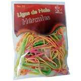 HER-LIG-LCNG33-LIGAS DE HULE NATURAL HERCULES NO. 33 VARIOS COLORES 1 BOLSA CON 15 GR