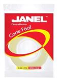 JAN-ADS-11912X1-CINTA ADHESIVA CORTE FACIL JANEL 119 TRANSPARENTE DE 12 MM X 10 M 1 PZA