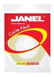 JAN-ADS-11912X3-CINTA ADHESIVA CORTE FACIL JANEL 119 TRANSPARENTE DE 12 MM X 33 M 1 PZA