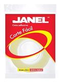 JAN-ADS-11918X3-CINTA ADHESIVA CORTE FACIL JANEL 119 TRANSPARENTE DE 18 MM X 33 M 1 PZA