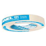 JAN-ADS-12112X5-CINTA ADHESIVA MASKING TAPE JANEL 121 COLOR BLANCA DE 12 MM X 50 M 1 PZA