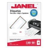 JAN-ETI-5260-ETIQUETAS BLANCAS JANEL J-5260 DE 2.5X6.7 CM 1 PAQUETE