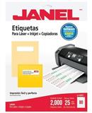 JAN-ETI-5267-25-ETIQUETAS BLANCAS JANEL J-5267 DE 1.3X4.5 CM 1 PAQUETE