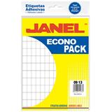 JAN-ETQ-1ECO-ETIQUETAS BLANCAS JANEL NO.1 DE 9X13 MM 1 PAQUETE